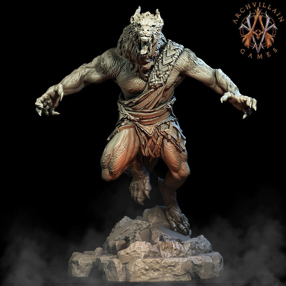 3D Printed Archvillain Games Moonbiten - Werewolves 28mm 32mm D&D (Online Only)