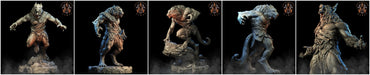 3D Printed Archvillain Games Moonbiten - Werewolves 28mm 32mm D&D (Online Only)