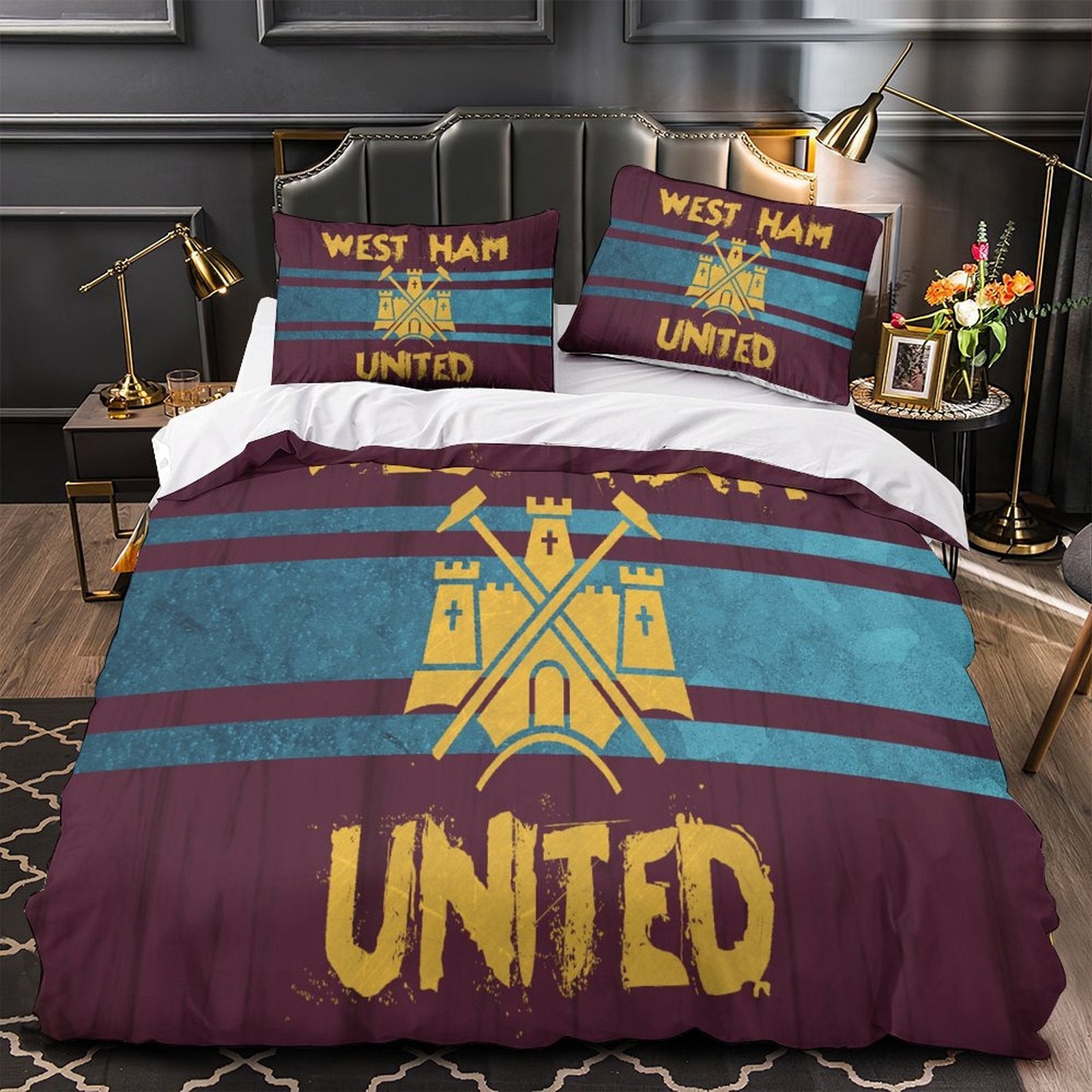West Ham United Bedding Set Duvet Cover Without Filler (Online Order Only)