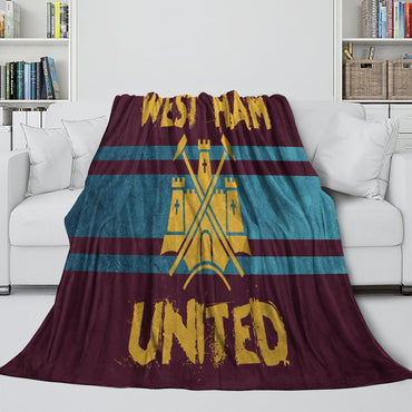 West Ham United Blanket Flannel Fleece Throw Room Decoration (Online Order Only)