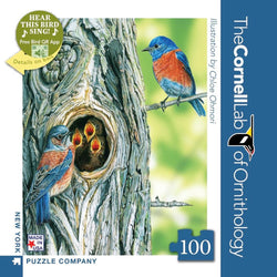 Western Bluebird 100 Piece Mini Jigsaw Puzzle NYPC (ONLINE ORDER ONLY)