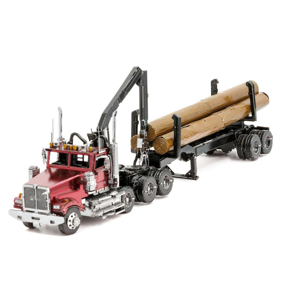Western Star 4900SB Log Truck & Trailer Premium 3D Steel Model Kit Metal Earth (ONLINE ORDER ONLY)
