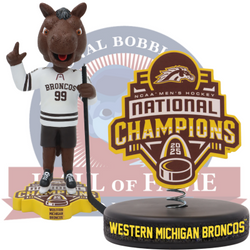 Western Michigan Broncos 2025 NCAA Men's Hockey National Champions Bobbleheads (Presale) (ONLINE ORDER ONLY)