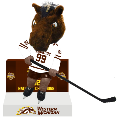 Western Michigan Broncos 2025 NCAA Men's Hockey National Champions Scoreboard Bobblehead (Presale) (ONLINE ORDER ONLY)