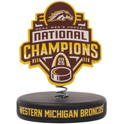 Western Michigan Broncos 2025 NCAA Men's Hockey National Champions Bobbleheads (Presale) (ONLINE ORDER ONLY)