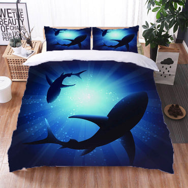 Whale Bedding Set Quilt Cover Without Filler (Online Order Only)