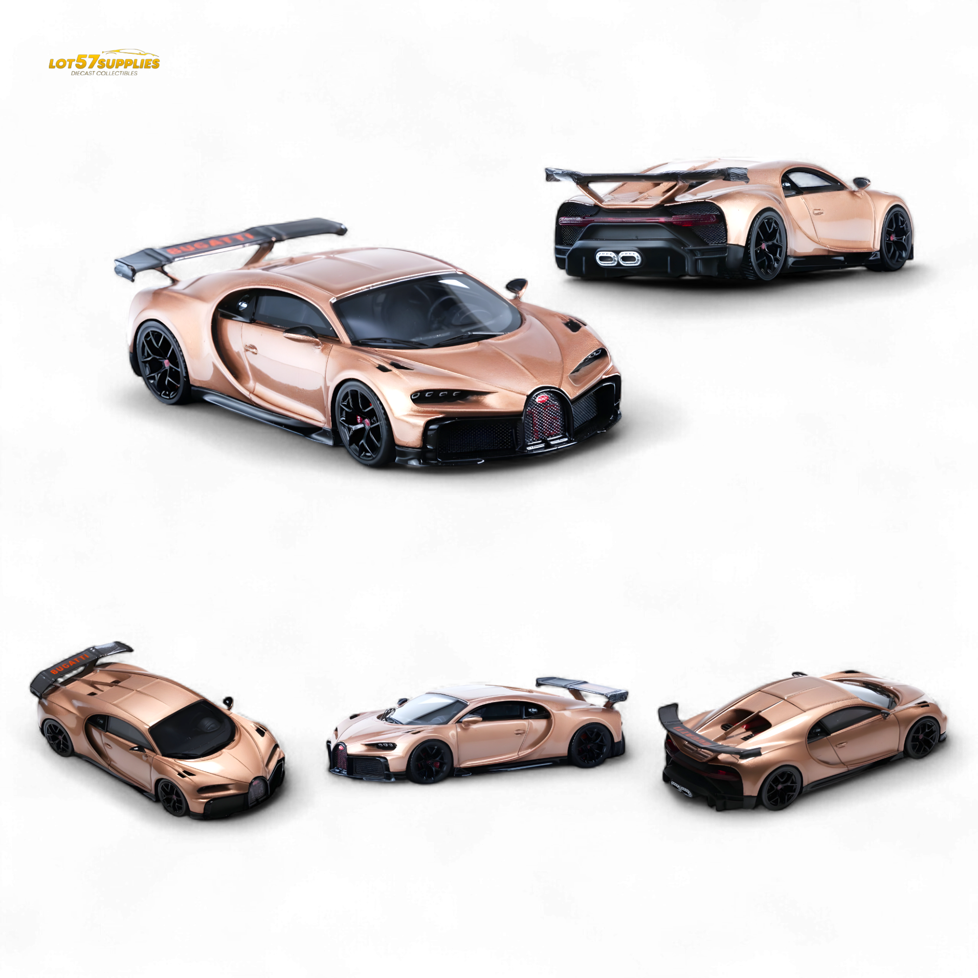 YM Model Bugatti Chiron PUR SPORT in Fantasy Rose Gold Limited to 299 Pcs 1:64 (ONLINE ORDER ONLY)