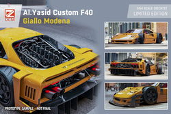 DCM Modified Ferrari F40 AI Yasid in Yellow 1:64 (ONLINE ORDER ONLY)