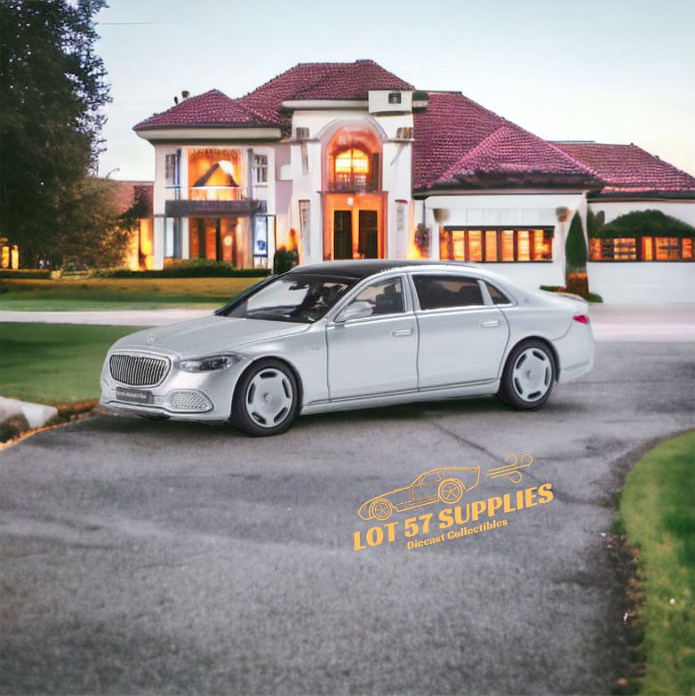 AR BOX 2021 Mercedes-Benz Maybach W223 Matte Silver Licensed Product 1:64 (ONLINE ORDER ONLY)