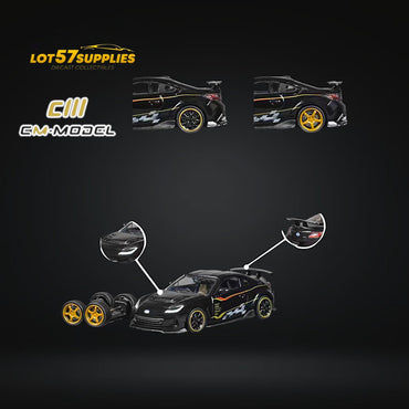CM Model Subaru BRZ Varis BRZ ARISING-1 in Black 1:64 CM64-BRZ-02 (ONLINE ORDER ONLY)