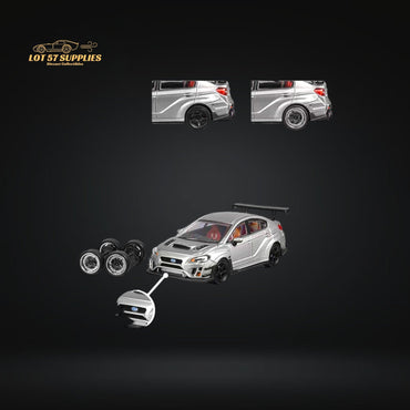 CM Model Subaru WRX STI Varis Widebody in Silver 1:64 CM64-STI-04 (ONLINE ORDER ONLY)