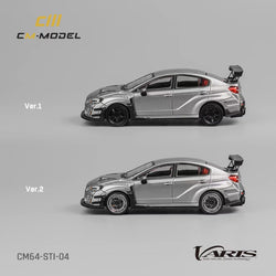 CM Model Subaru WRX STI Varis Widebody in Silver 1:64 CM64-STI-04 (ONLINE ORDER ONLY)