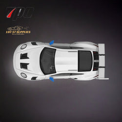 TPC Porsche 911 992 GT3 RS White With Blue Wheels Ordinary Version 1:64 (ONLINE ORDER ONLY)