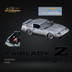 (Pre-Order) YM Model 1984 Nissan Fairlady Z Z31 300SX T-Shaped Roof 1:64 Limited to 399 PCS YM-Z31-SIL (ONLINE ORDER ONLY)