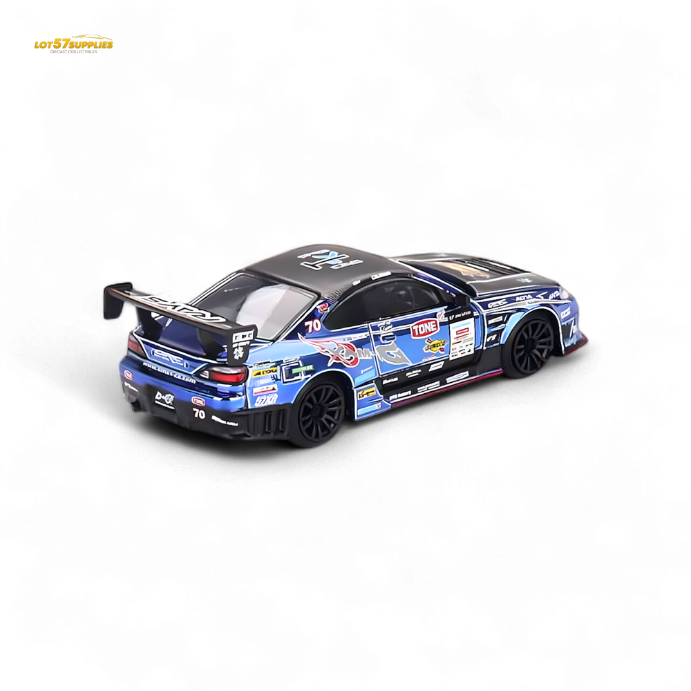 Mini-GT Nissan S15 Silvia D-MAX #70 Japan Exclusive #855 1:64 (ONLINE ORDER ONLY)