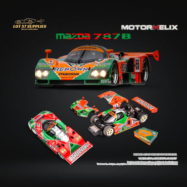 (Pre-Order) MOTORHELIX Mazda 787b #55 Le Mans Championship 1991 Winner 1:64 (ONLINE ORDER ONLY)