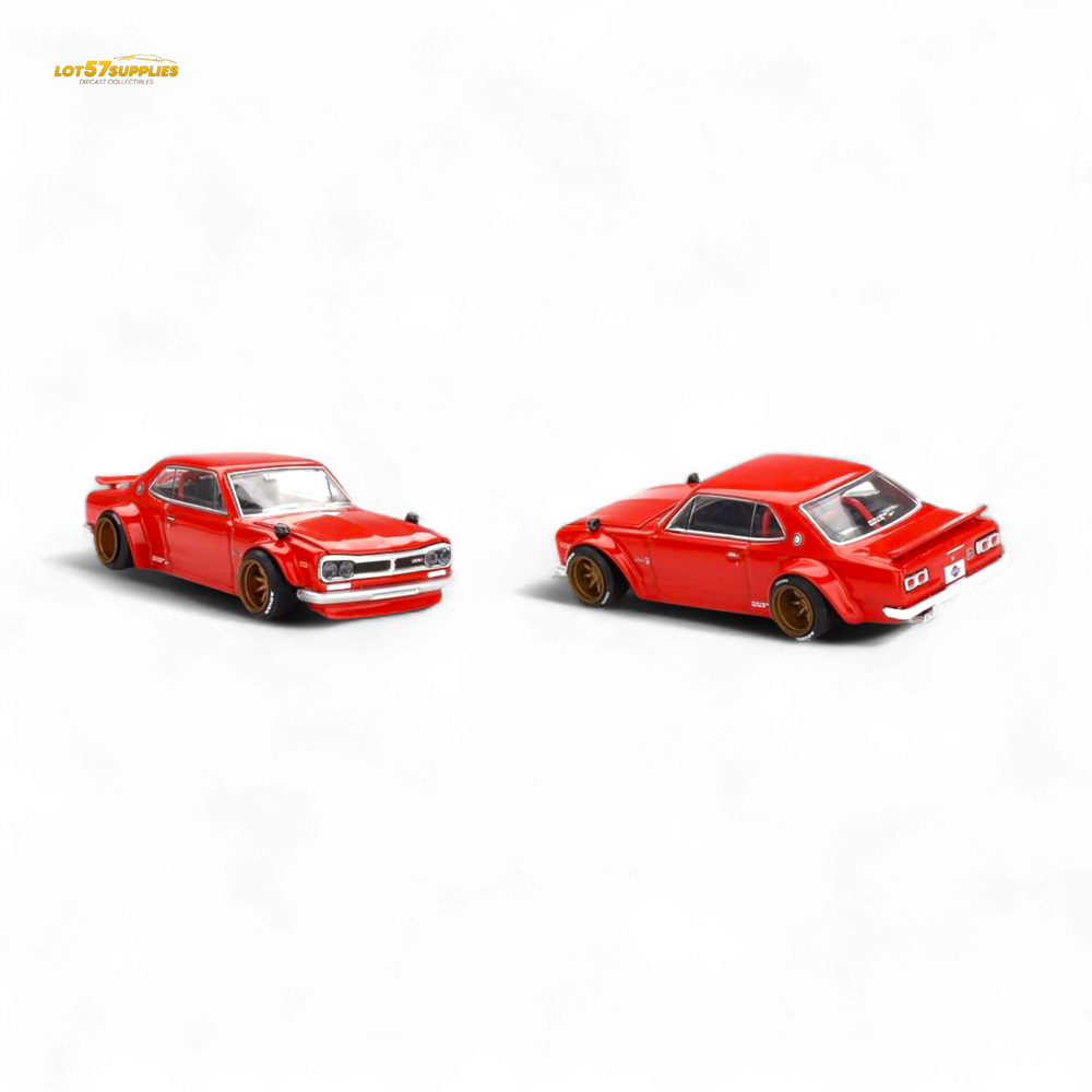 Kaido House Nissan Skyline 2000GT-R Red (KPGC10) Kaido Street V1 1:64 (ONLINE ORDER ONLY)