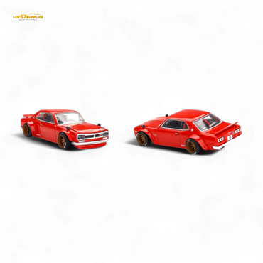 Kaido House Nissan Skyline 2000GT-R Red (KPGC10) Kaido Street V1 1:64 (ONLINE ORDER ONLY)