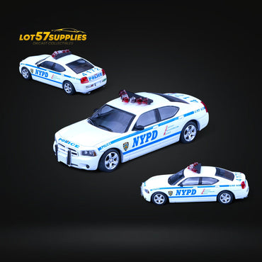 Rollin 2008 Dodge Charger New York City Police NYPD 1:64 (ONLINE ORDER ONLY)