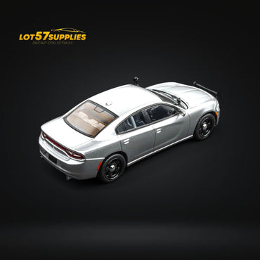 (Pre-Order) Elite Collectibles Dodge Warhorse Unmarked Police Interceptor Silver 1:64 (ONLINE ORDER ONLY)