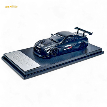 MC Skyline R35 GTR GT - Matte Black Advan Liberty Walk (LB) 1:64 (ONLINE ORDER ONLY)