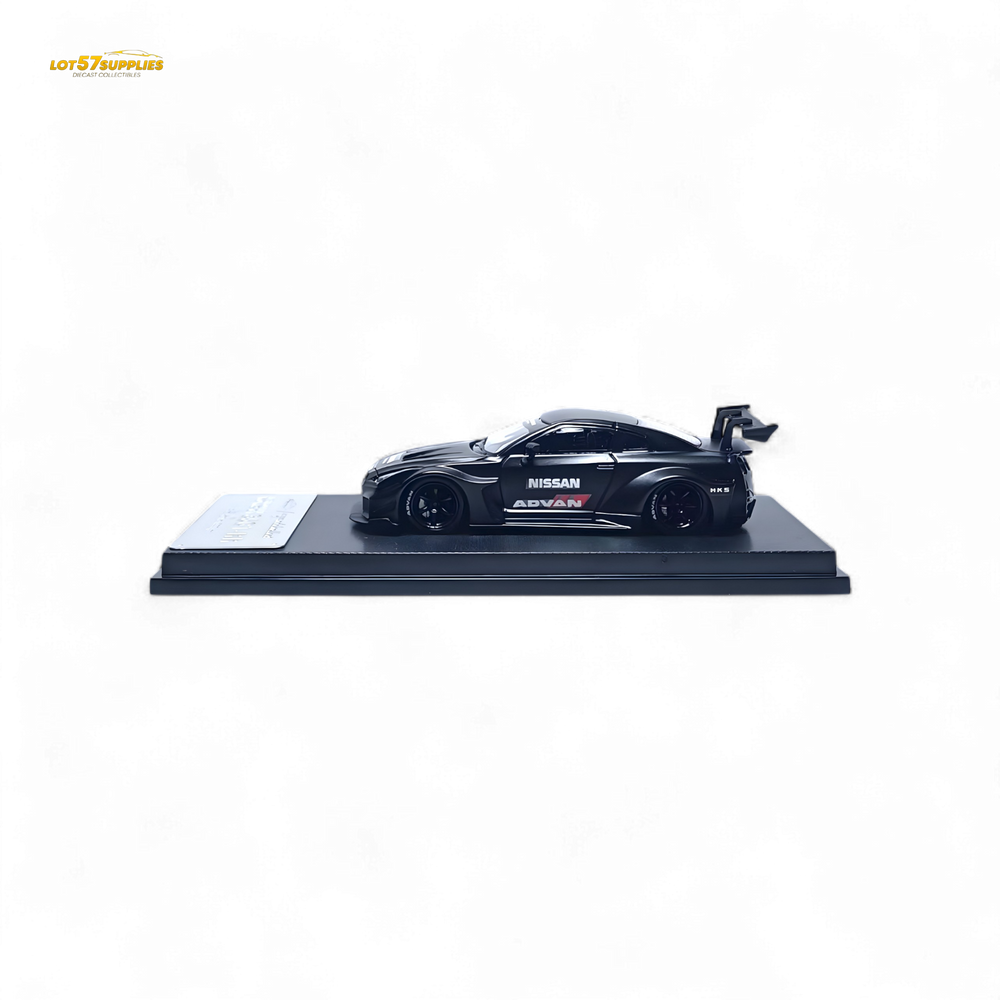 MC Skyline R35 GTR GT - Matte Black Advan Liberty Walk (LB) 1:64 (ONLINE ORDER ONLY)