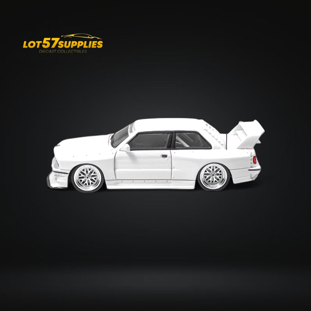 NA BMW E30 Wide-Body Resin Model White 1:64 (ONLINE ORDER ONLY)