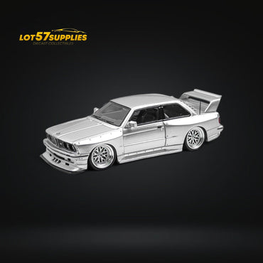 NA BMW E30 Wide-Body Resin Model Silver 1:64 (ONLINE ORDER ONLY)