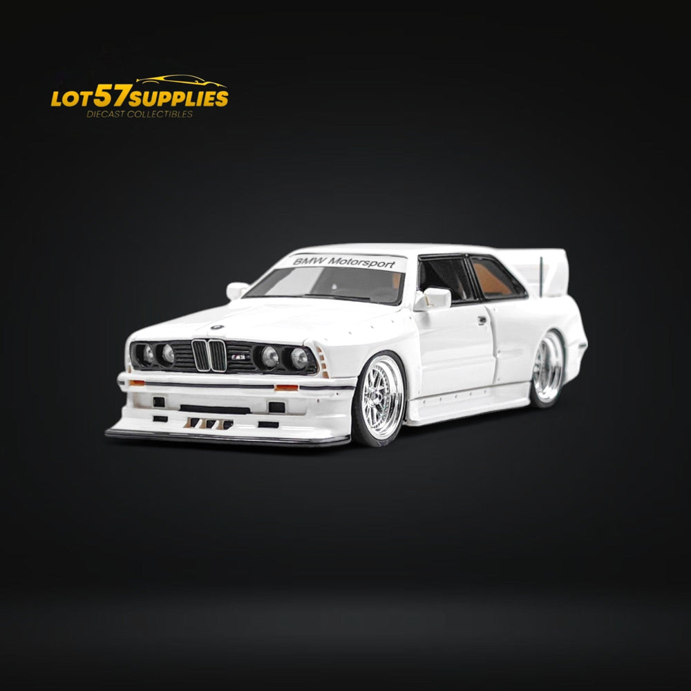 NA BMW E30 Wide-Body Resin Model White 1:64 (ONLINE ORDER ONLY)
