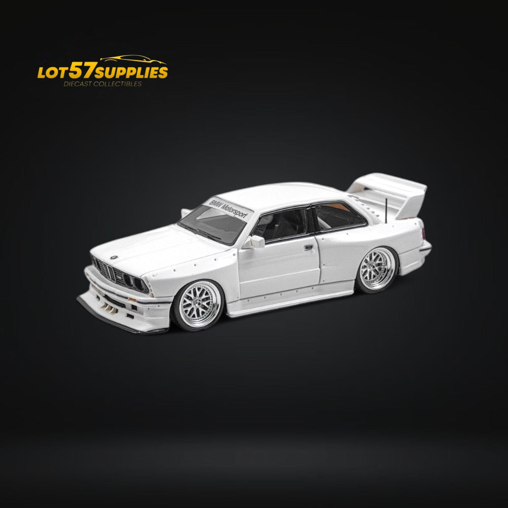 NA BMW E30 Wide-Body Resin Model White 1:64 (ONLINE ORDER ONLY)