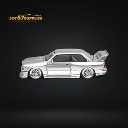 NA BMW E30 Wide-Body Resin Model Silver 1:64 (ONLINE ORDER ONLY)