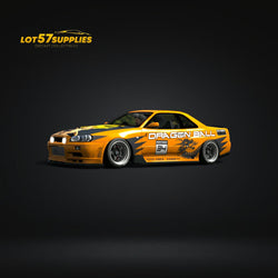 (Pre-Order) Fast Speed Skyline R34 GT-R - Orange 1:64 (ONLINE ORDER ONLY)