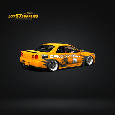 (Pre-Order) Fast Speed Skyline R34 GT-R - Orange 1:64 (ONLINE ORDER ONLY)