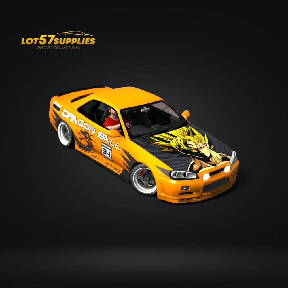 (Pre-Order) Fast Speed Skyline R34 GT-R - Orange 1:64 (ONLINE ORDER ONLY)