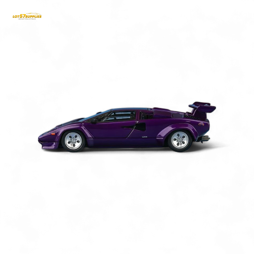 (Pre-Order) Findclassically Countach LP5000S - Metallic Purple w/ Wing 1:64 (Online Order Only)