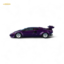 (Pre-Order) Findclassically Countach LP5000S - Metallic Purple w/ Wing 1:64 (Online Order Only)