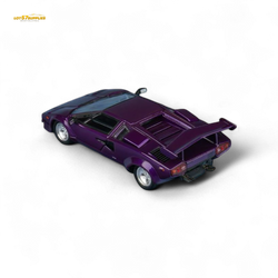 (Pre-Order) Findclassically Countach LP5000S - Metallic Purple w/ Wing 1:64 (Online Order Only)