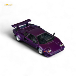 (Pre-Order) Findclassically Countach LP5000S - Metallic Purple w/ Wing 1:64 (Online Order Only)