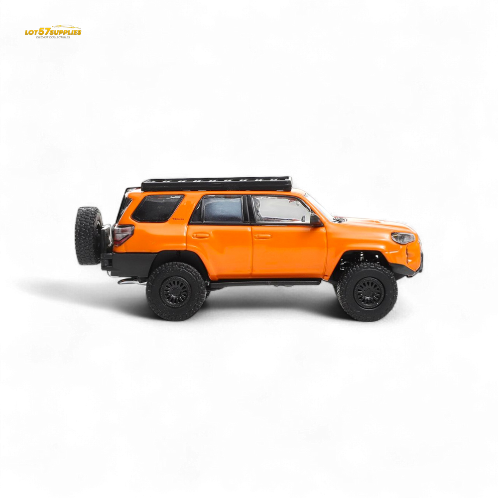 (Pre-Order) GCD Toyota Super Overlord Light Modified Version 4 Runner - Orange 1:64 (ONLINE ORDER ONLY)