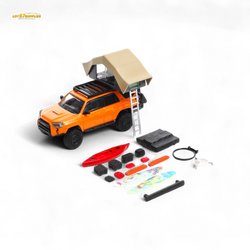 (Pre-Order) GCD Toyota Super Overlord Light Modified Version 4 Runner - Orange 1:64 (ONLINE ORDER ONLY)