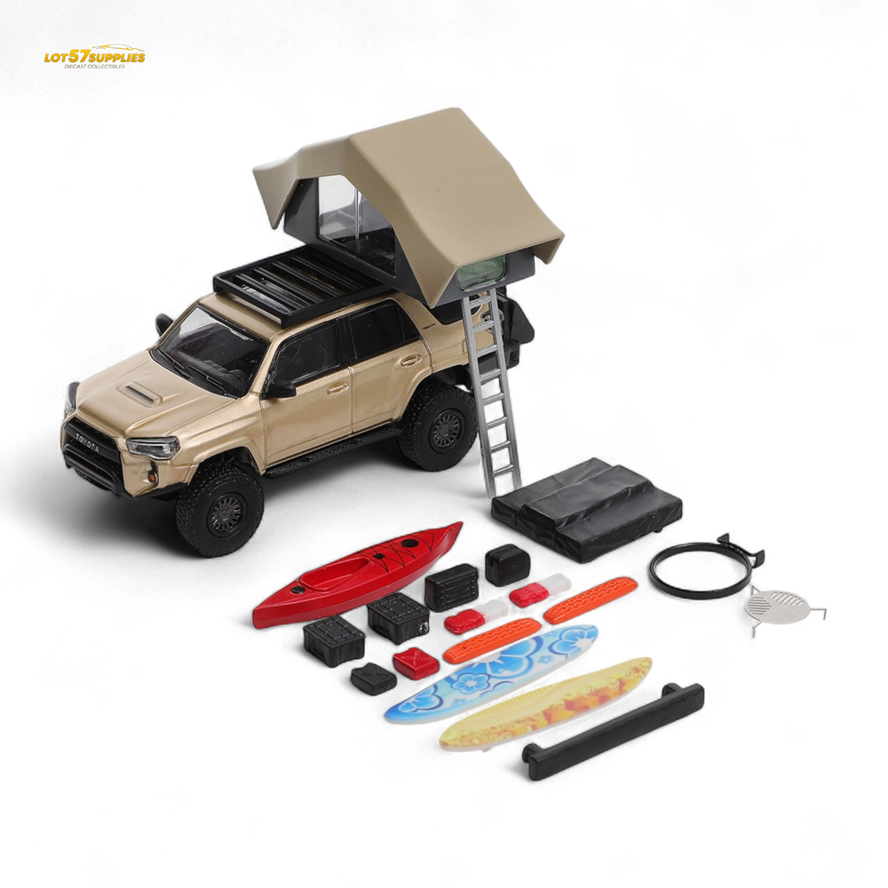 (Pre-Order) GCD Toyota Super Overlord Modified 4 RUNNER – Champagne Gold 1:64 (Online Order Only)