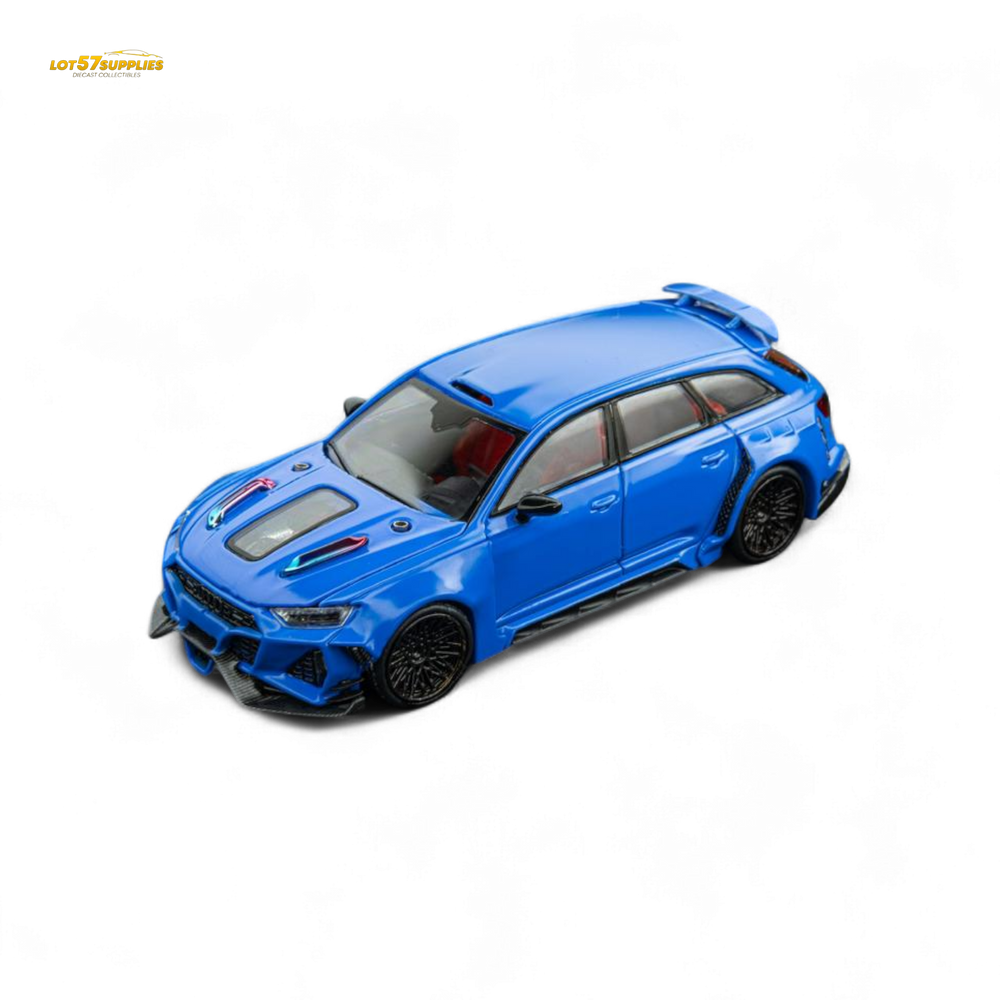 (Pre-Order) DCM Modified Audi RS6 Wagon Blue - Engine & Openable Hood 1:64 (ONLINE ORDER ONLY)