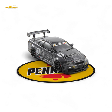 Fast Speed FS 1:64 Skyline GT-R R34 Nismo Z-Tune Pennzoil #1 – Grey (Foshan AIT Exhibition Edition) (ONLINE ORDER ONLY)