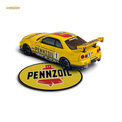 Fast Speed FS 1:64 Skyline GT-R R34 Nismo Z-Tune Pennzoil #1 – Yellow (ONLINE ORDER ONLY)