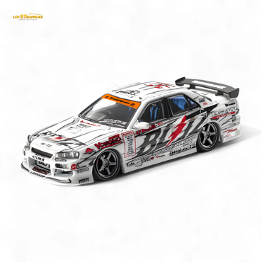 (Pre-Order) Mortal Skyline GTR ER34 BLITZ Dunlop - 2007 - 1:64 (Online Order Only)