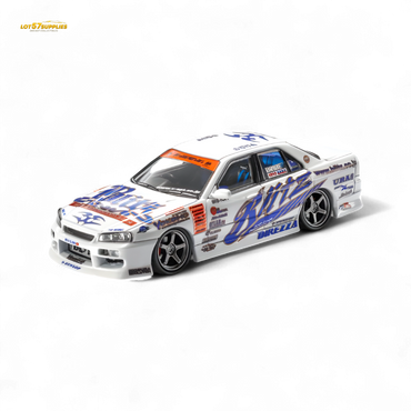 (Pre-Order) Mortal Skyline GTR ER34 BLITZ Dunlop - 2004 - 1:64 (Online Order Only)