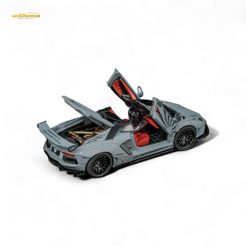 TPC Rhino Model RM 1/64 Lamborghini LP720-4 Roadster Wide-Body Modified - Combat Gray 1/64 (ONLINE ORDER ONLY)