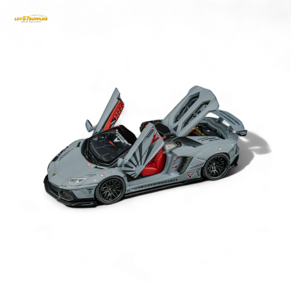 TPC Rhino Model RM 1/64 Lamborghini LP720-4 Roadster Wide-Body Modified - Combat Gray 1/64 (ONLINE ORDER ONLY)