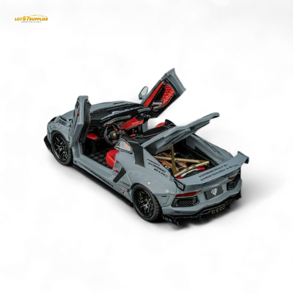 TPC Rhino Model RM 1/64 Lamborghini LP720-4 Roadster Wide-Body Modified - Combat Gray 1/64 (ONLINE ORDER ONLY)