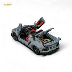 TPC Rhino Model RM 1/64 Lamborghini LP720-4 Roadster Wide-Body Modified - Combat Gray 1/64 (ONLINE ORDER ONLY)